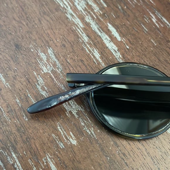 Oliver Peoples OP654 362 round rim sunglasses. Brown tortoise. main image 15